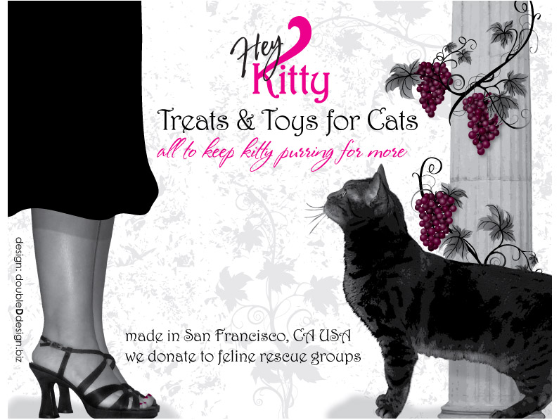 Hey Kitty 11"x8.5" Poster design by doubleDdesign.biz