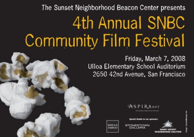 San Francisco Sunset Neighborhood Beacon Center Community Film Festival