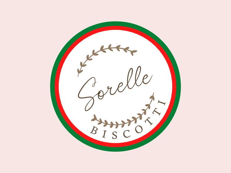 Sorelle Biscotti logo design by doubleDdesign.biz